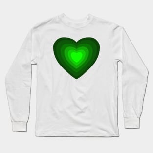 Green Heart Long Sleeve T-Shirt